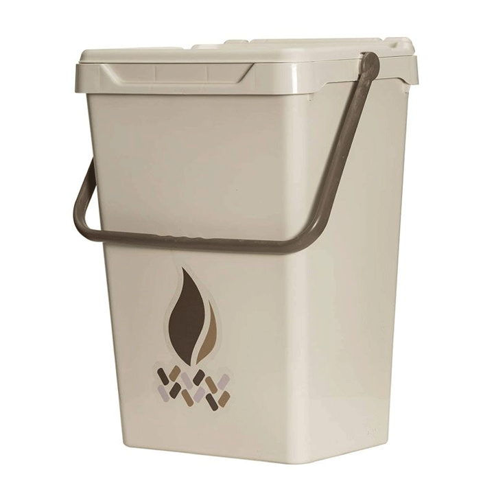 POLYPROPYLENE KITCHEN BIN WITH HANDLE IVORY 39L