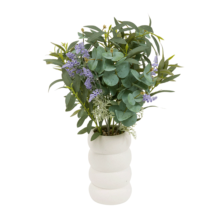 CRMC VASE W/EUCA LAV UDA H68