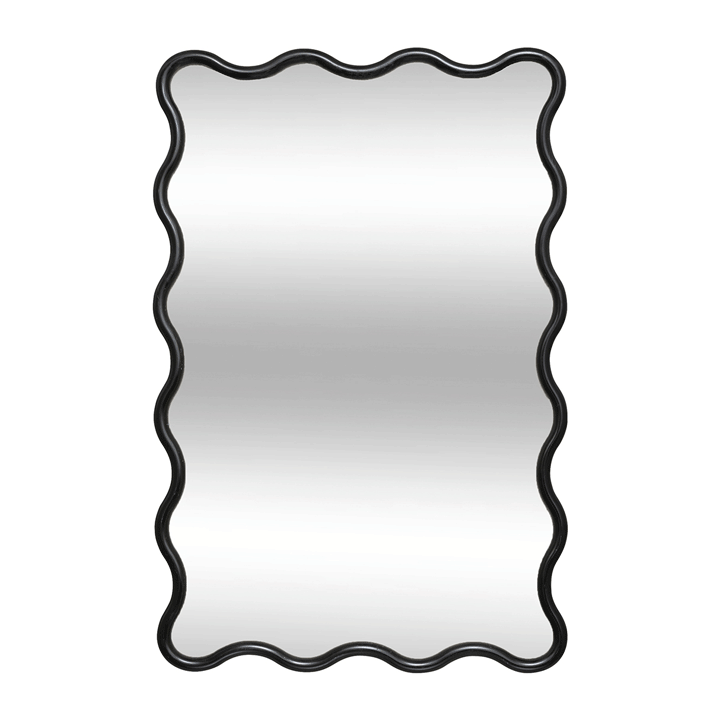 PS MIRR WAVY BLK JUDY 89X59