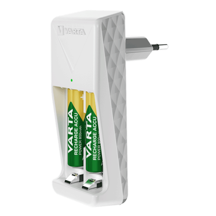 VARTA MINI CHARGER WITH 2 RECHARGEABLE BATTERY AA