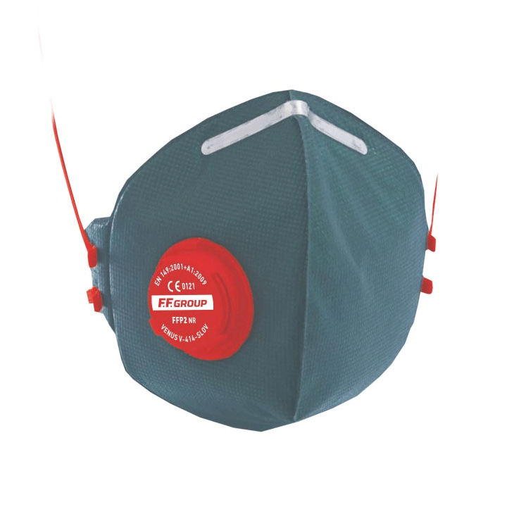 MASK FFP2 CUP SHAPED WITH CARBON V-414 15PCS