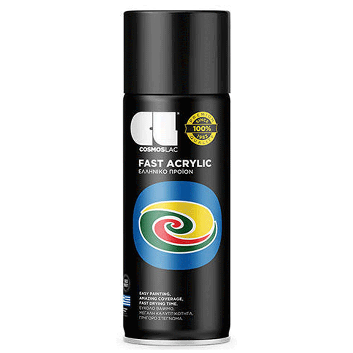 SPRAY FAST ACRYLIC WHITE MATT RAL9010 400ML COSMOSLAC