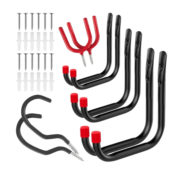 DEKTON 10PCS ASSORTED GARAGE HOOK SET