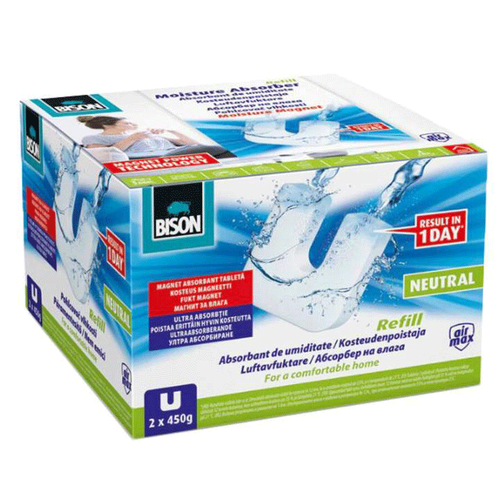 BISON A AIRMAX -REFILL MAGNET NEUTRAL 2X450G