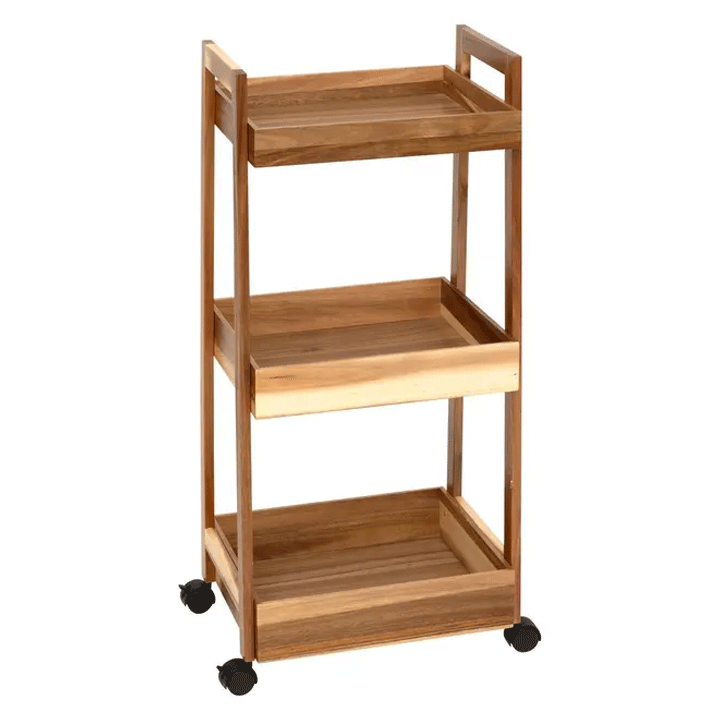 3TIERS TROLLEY ACACIA