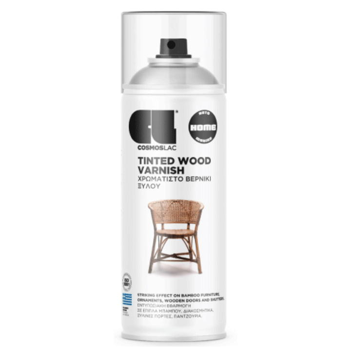 SPRAY WALNUT VARNISH SEMI-TRANS N603 400ML COSMOSLAC