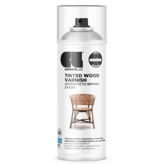 SPRAY WALNUT VARNISH SEMI-TRANS N603 400ML COSMOSLAC