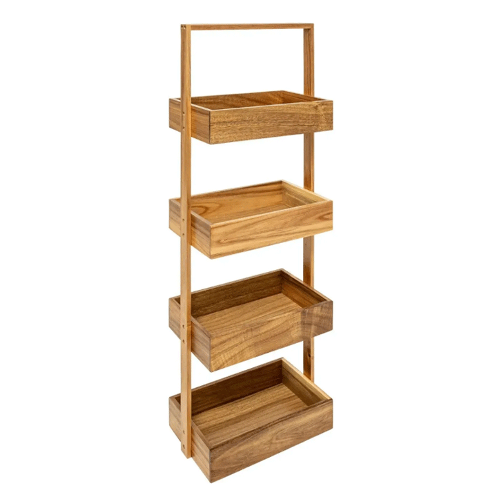 THIN ACACIA SHELF 4LVL