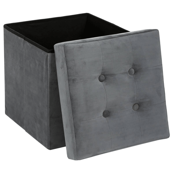 LYSANDRE GR VEL FOLD OTTOMAN