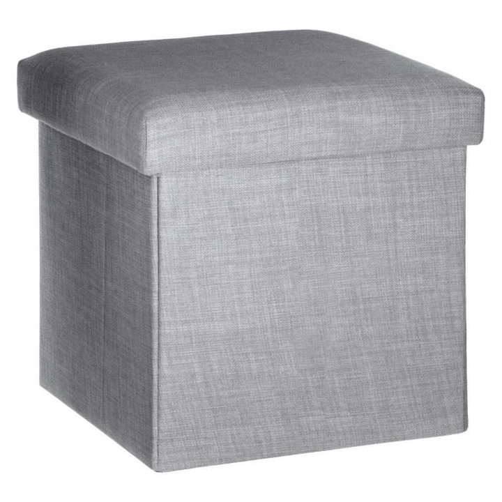 FOLDING STOOL LIGHT GREY TOMAZ