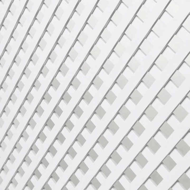FIXED PLASTIC TRELLIS CE 0.8X1.2M 18MM WHITE