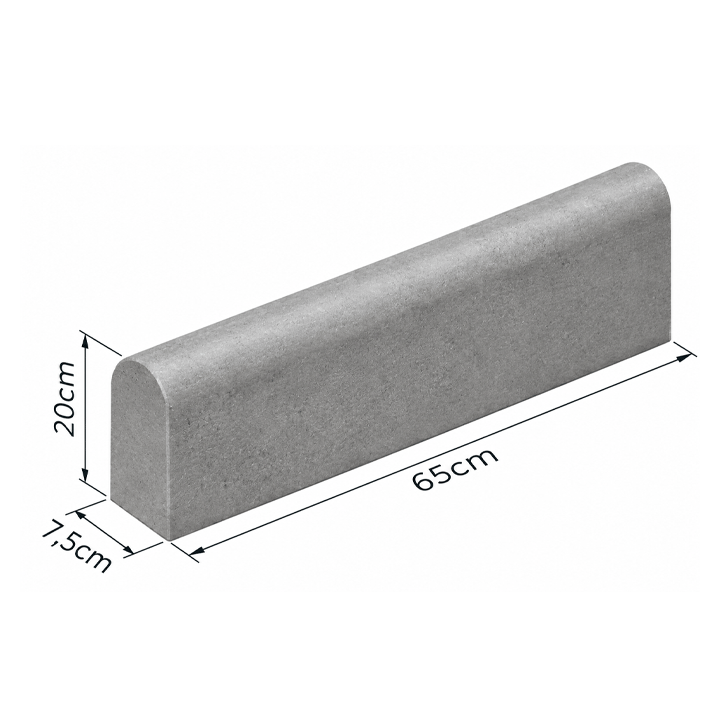 ΚΡΑΣΠΕΔΟ ΠΛΑΚΟΣΤΡΩΣΗΣ ΓΚΡΙ 200X650X75MM