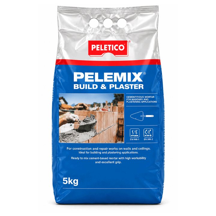 PELEMIX BUILD & PLASTER GREY 5KG
