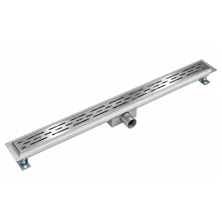 LINEAR SHOWER CHANNEL & STAINLESS STEEL GRID PVC 65X600MM 50MM