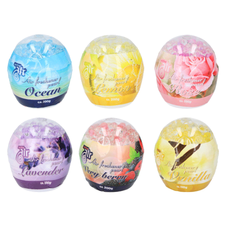 AIR FRESHENER PEARLS 200G PP 48 0,70 6ASS SHK