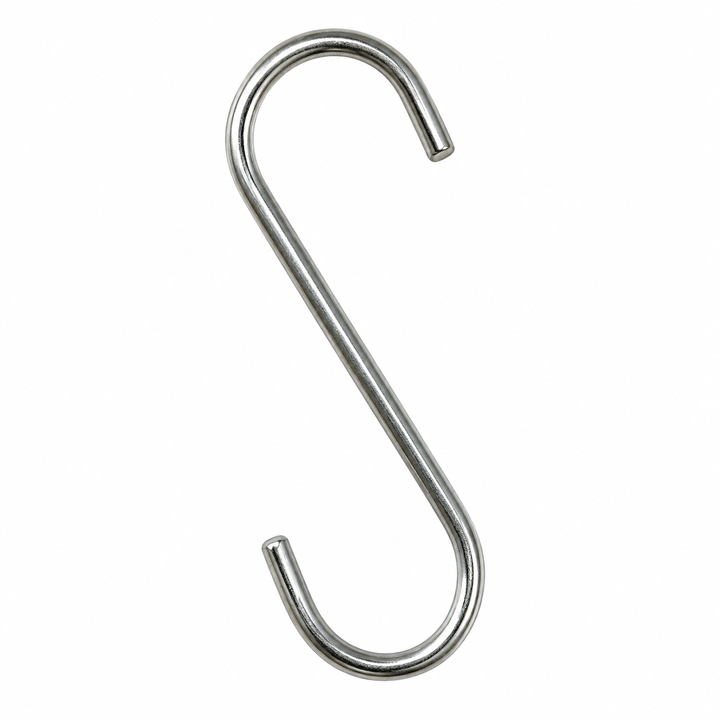 GALVANIZED 'S' HOOKS 115MM 5PCS