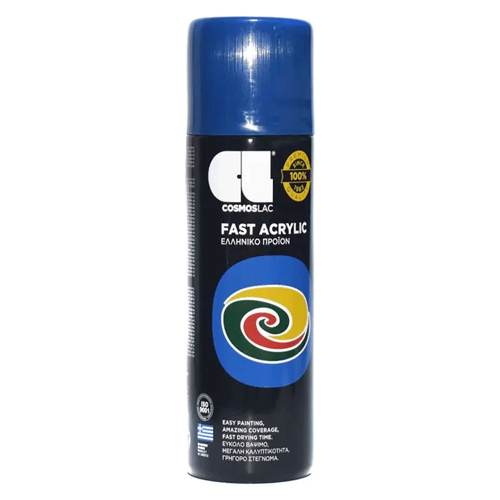 SPRAY FAST ACRYLIC GENTIAN BLUE RAL5010 400ML COSMOSLAC