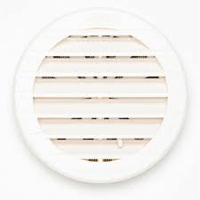 VENTILATION GRILL ABS TO RECESSED REGULATED W/NET WHITE Ø 9.4