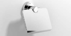 SONIA TOILET ROLLL HOLDER WITH COVER ASTRAL CHROME