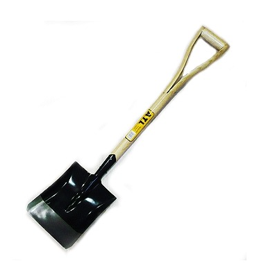 SHOVEL WITH WOODEN HANDLE