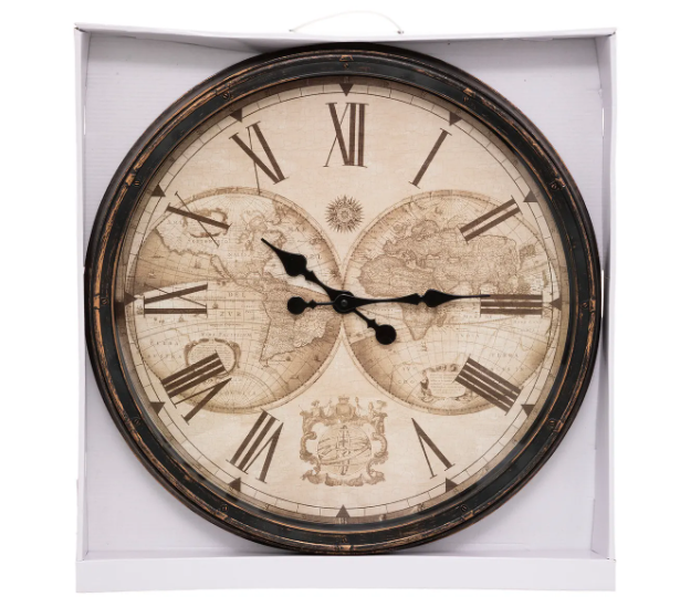PLAST WORLD CLOCK D51.5 TOMY