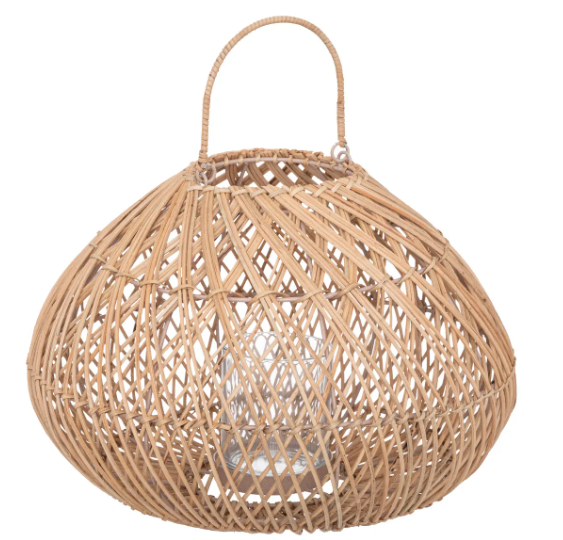 RATTAN LANTERN LOUR H27
