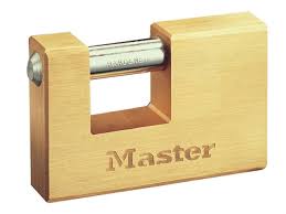 MAS. BRASS PADL. 76MM RECT. 607D