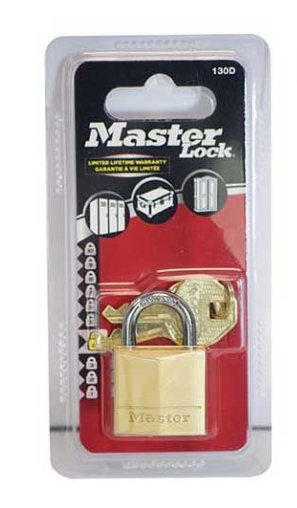 MAS. BRASS PADLOCK 30MM 130D
