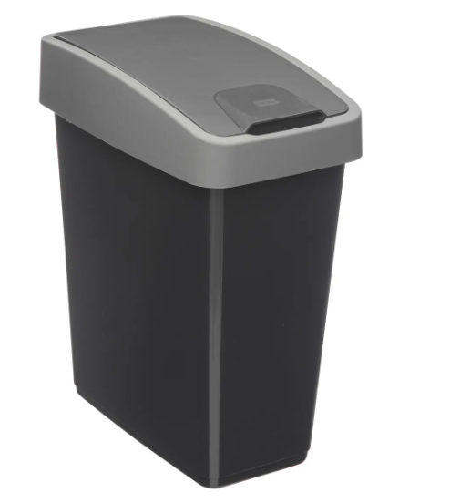 DUSTBIN 2OPENING PLAST 45L