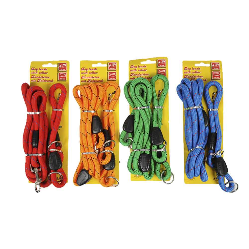 DOG LEASH AND COLLAR 150/45CM