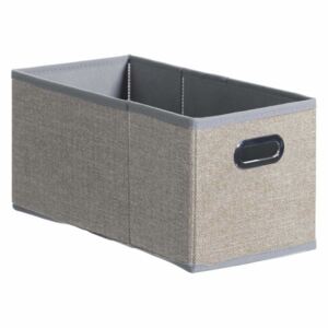 STORAGE BOX 15X31 BEIGE LINEN