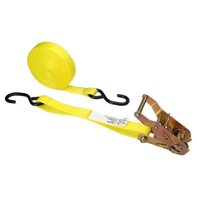 RATCHET TIE DOWN STRAPS YELLOW ELTECH 90MMX5M 3000KG