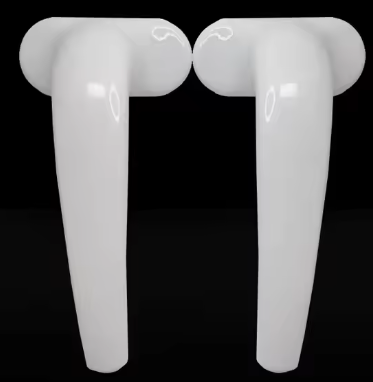 DOOR HANDLES ALUMINIUM WHITE