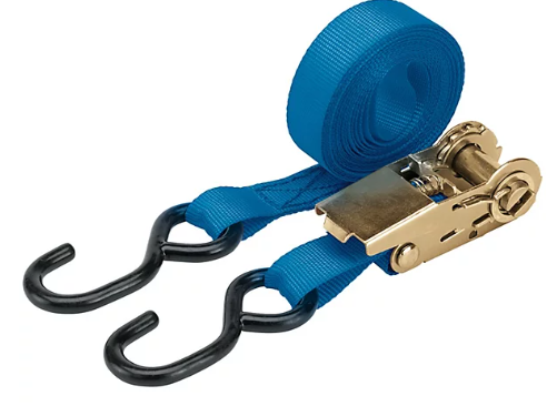 RATCHETING TIE DOWN STRAPS 4.5MX25MM 750KG