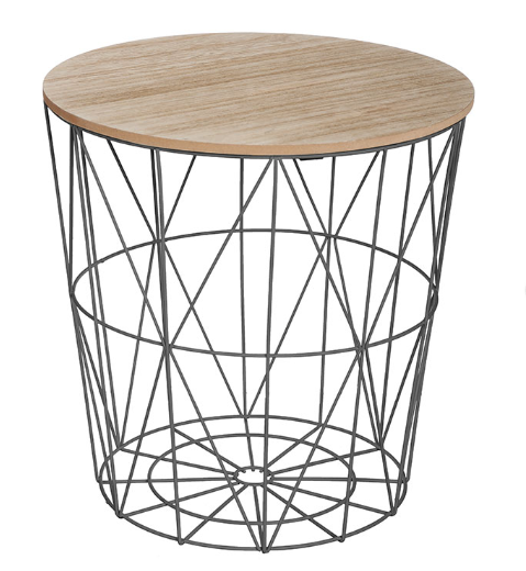 KUMI BLK MET SIDE TABLE MM
