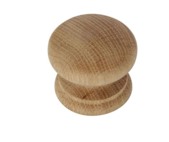 CABINET KNOB OAK UNVARNISHED 35MM
