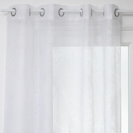NET CURTAIN LEAF WH 140X240