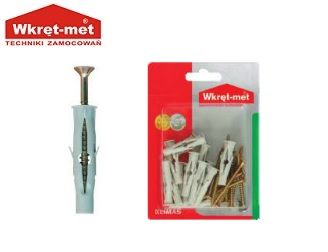 NYLON PLUG FOR CAVITY W/SCREWS 6X60 12PC