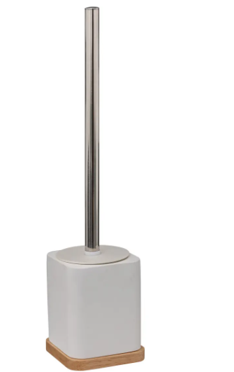 WHITE TOILET BRUSH RESIN NATUR