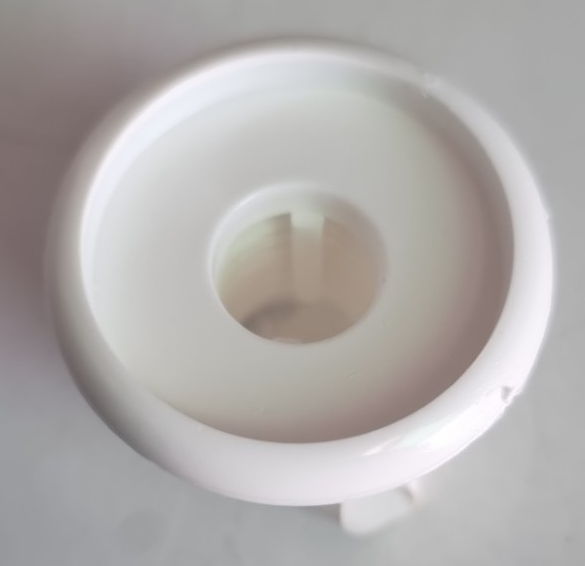 CABINET KNOB PLASTIC WHITE