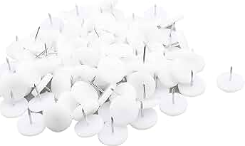 GLIDERS FELT PIN WHITE 1000PCS