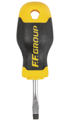 SOFT GRIP SCREWDRIVER STUBBY SLOTTED 5.5X38MM FF GROUP