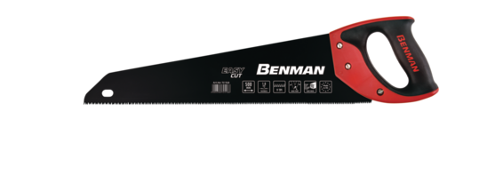 HAND SAW EASY CUT WITH WOODEN GRIP 9TPI 50CM BENMAN