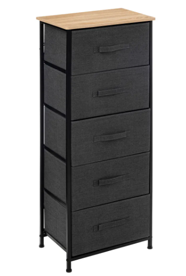 5 HIGH DRA CHEST D GREY TISS