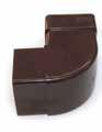 DOWNPIPE ELBOW PLASTIC BROWN