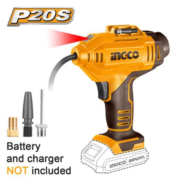 CORDLESS AUTO AIR COMPRESSOR 150PSI SOLO INGCO