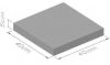 CONCRETE SLAB 400X400X35MM YELLOW
