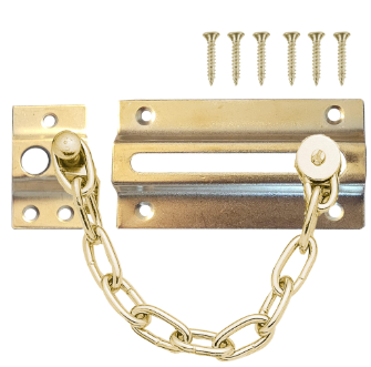 DOOR SAFETY CHAIN LOCK BRASS DG004
