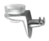 SHELF SUPPORT NICKEL 5MM WITH SUCKER 10PCS