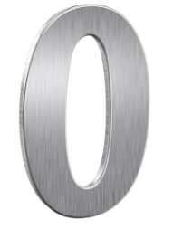 NUMBER ST/ST NICKEL 4" NO.0